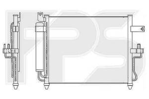 Радиатор кондиционера Hyundai Accent II (99-05) (HCC) FP 32 K300-X