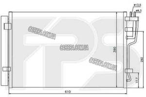 Радиатор кондиционера HYUNDAI ELANTRA 06-10 (HD)