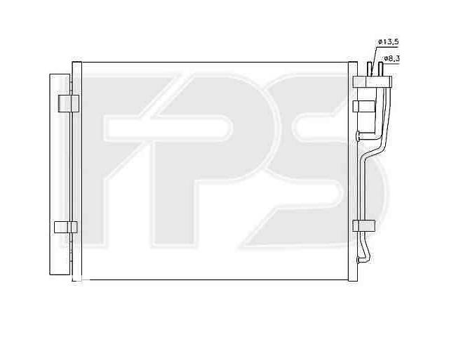 Радиатор кондиционера HYUNDAI i30 2008-2012 FP 32 K170-X