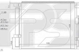 Радиатор кондиционера HYUNDAI SANTA FE III 2012- FP 32 K803-X