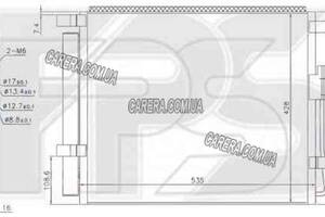 Радиатор кондиционера HYUNDAI SANTA FE III (2012-)