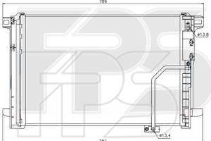 Радиатор кондиционера mb c,e-class w204,212.207