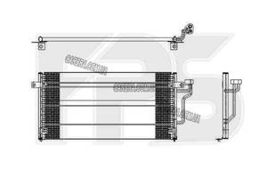 Радиатор кондиционера MITSUBISHI COLT 92-96 (CA0)