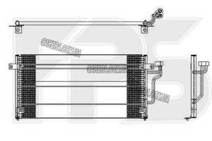 Радиатор кондиционера MITSUBISHI COLT 92-96 (CA0)