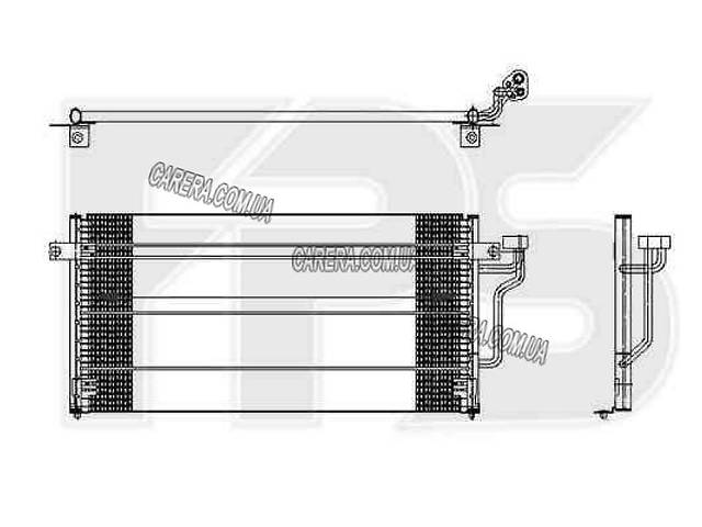 Радиатор кондиционера MITSUBISHI COLT 92-96 (CA0)