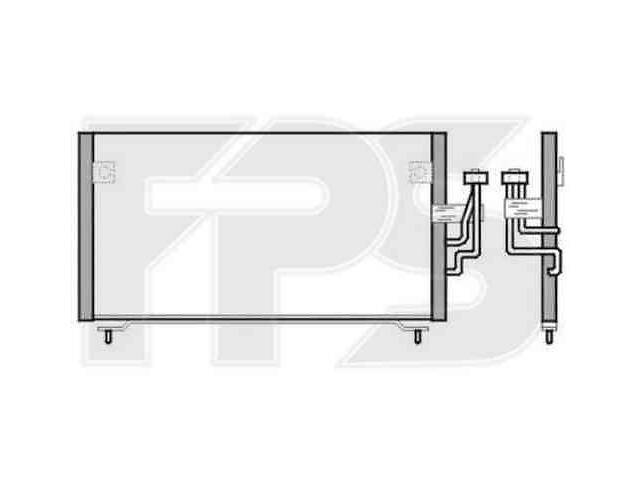 Радиатор кондиционера MITSUBISHI GALANT 1997-2004 (EA) FP 48 K413-X