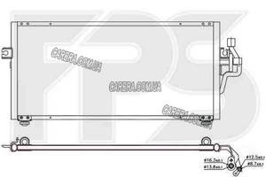 Радиатор кондиционера MITSUBISHI LANCER 96-03