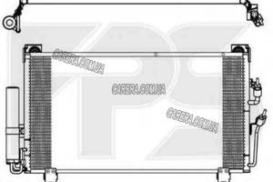 Радіатор кондиціонера MITSUBISHI OUTLANDER I 03-11 (КРІМ XL)