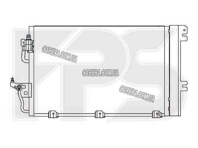Радиатор кондиционера OPEL ASTRA H 03-
