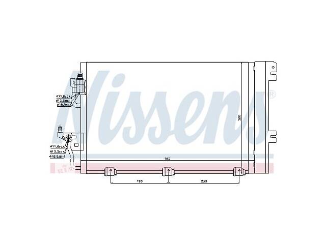 Радиатор кондиционера OPEL ASTRA H (A04) / OPEL ASTRA H GTC (A04) 2004-2015 г.