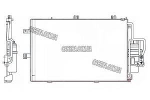 Радиатор кондиционера OPEL CORSA C