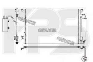 Радиатор кондиционера OPEL MERIVA (2003-2010) 