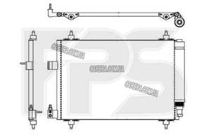Радиатор кондиционера PEUGEOT 407 04-10