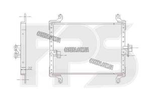 Радиатор кондиционера PEUGEOT BOXER 94-01