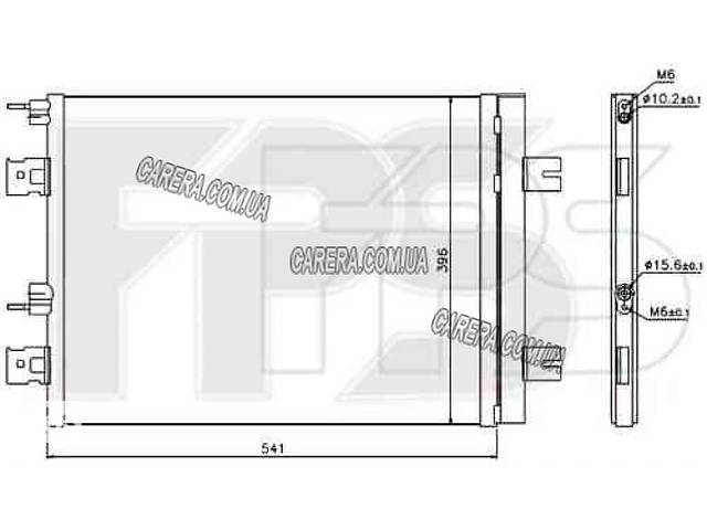 Радиатор кондиционера RENAULT DUSTER 10-