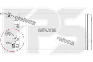 Радиатор кондиционера RENAULT FLUENCE 10-
