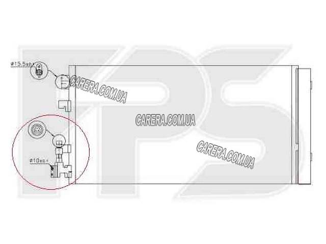 Радиатор кондиционера RENAULT FLUENCE 10-