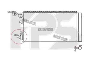 Радиатор кондиционера RENAULT FLUENCE