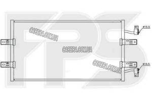 Радіатор кондиціонера RENAULT TRAFIC 07-