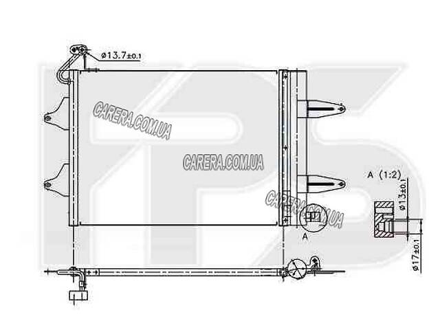 Радиатор кондиционера SEAT IBIZA/CORDOBA (2002-2009)