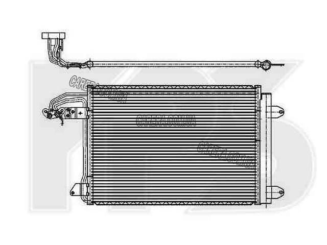 Радиатор кондиционера SEAT LEON 05-12