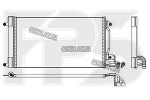 Радиатор кондиционера SKODA FABIA 10-