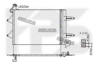 Радиатор кондиционера SKODA FABIA (1999-2007)