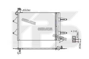 Радиатор кондиционера SKODA FABIA/ROOMSTER (2007-2015)