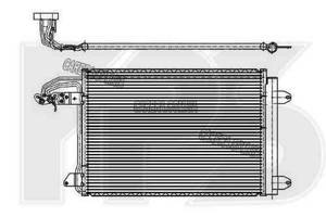Радиатор кондиционера SKODA OCTAVIA 05-13 (1Z3/1Z5)