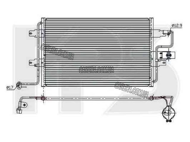 Радиатор кондиционера SKODA OCTAVIA 97-10 (1U2/1U5)