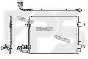Радиатор кондиционера VOLKSWAGEN CADDY 04-10