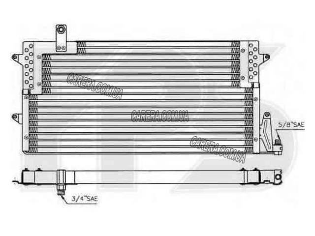 Радіатор кондиціонера VOLKSWAGEN PASSAT (B4)
