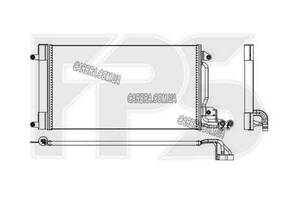 Радиатор кондиционера VOLKSWAGEN POLO V 09- HB/SDN