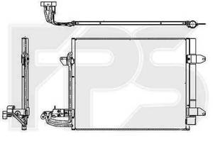 Радиатор кондиционера VW (BEHR) FP 74 K202-X