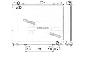 Радиатор MITSUBISHI PAJERO WAGON III