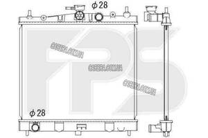 Радиатор NISSAN MICRA 03-10 (K12)