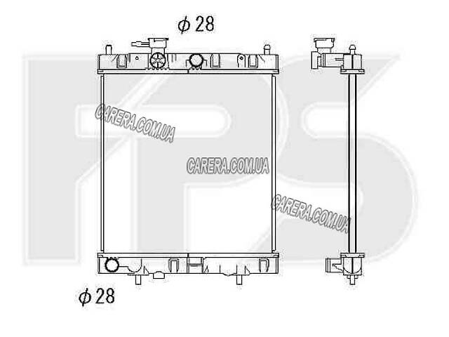 Радіатор nissan micra 92-02 (k11)