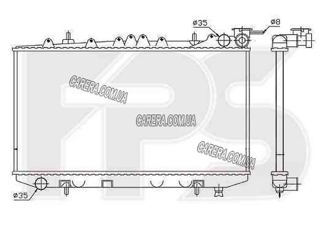 Радиатор NISSAN PRIMERA 91-96 (P10/W10)