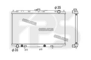 Радиатор NISSAN PRIMERA 96-02 (P11/W11)