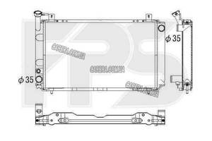 Радиатор NISSAN SUNNY N13 86-90