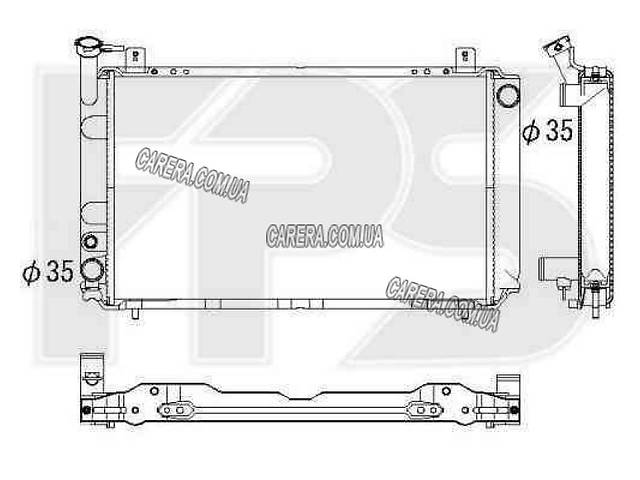 Радиатор NISSAN SUNNY N13 86-90