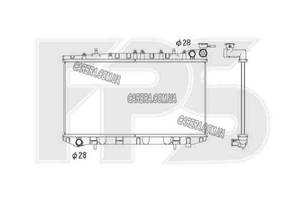 Радиатор NISSAN SUNNY N14 (1991-1996)