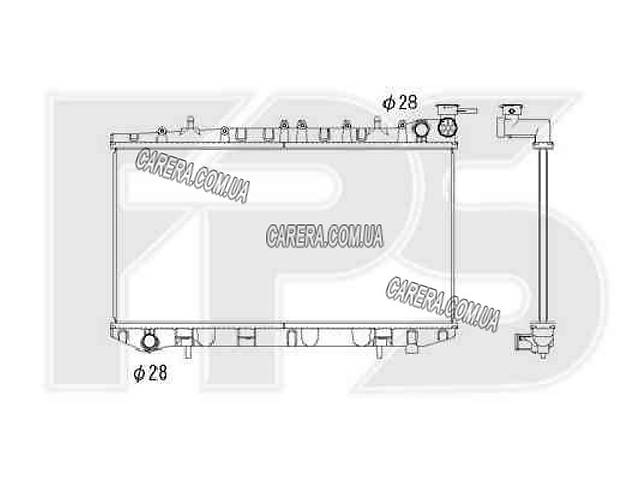 Радиатор NISSAN SUNNY N14 (1991-1996)