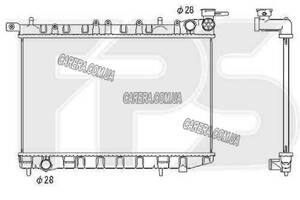 Радиатор NISSAN SUNNY N14