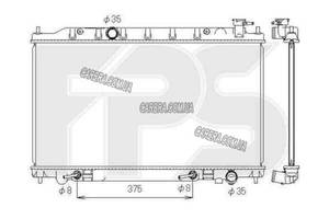 Радиатор NISSAN TEANA J31 03-08