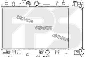 Радиатор NISSAN TIIDA 05- ЕВРОПА/СРЕДНИЙ ВОСТОК