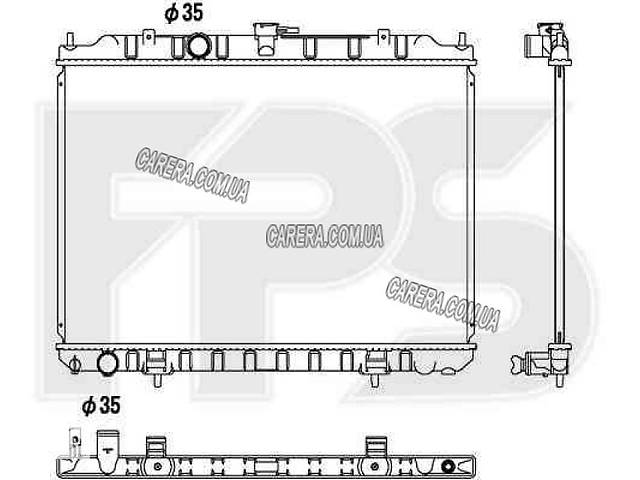 Радіатор nissan x-trail 01-07