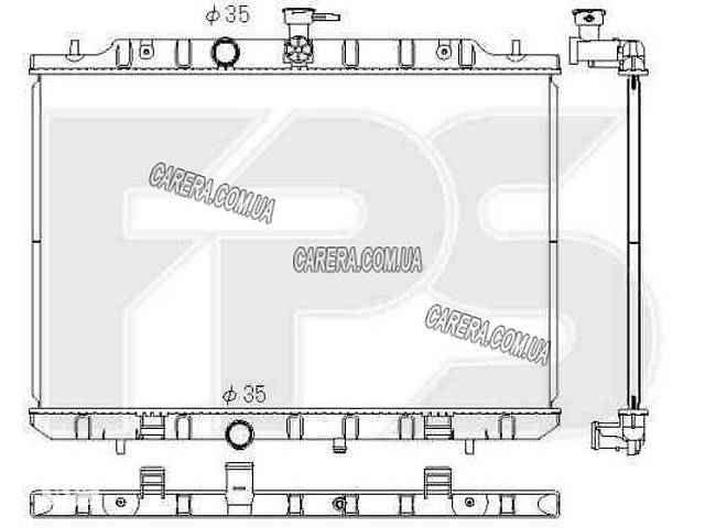 Радіатор nissan x-trail 08-14