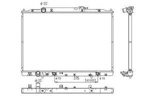Радиатор охлаждения ACURA MDX(07-) Glyser 112999