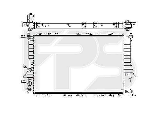 Радиатор охлаждения AUDI 100 1991-1994 FP 12 A412-X